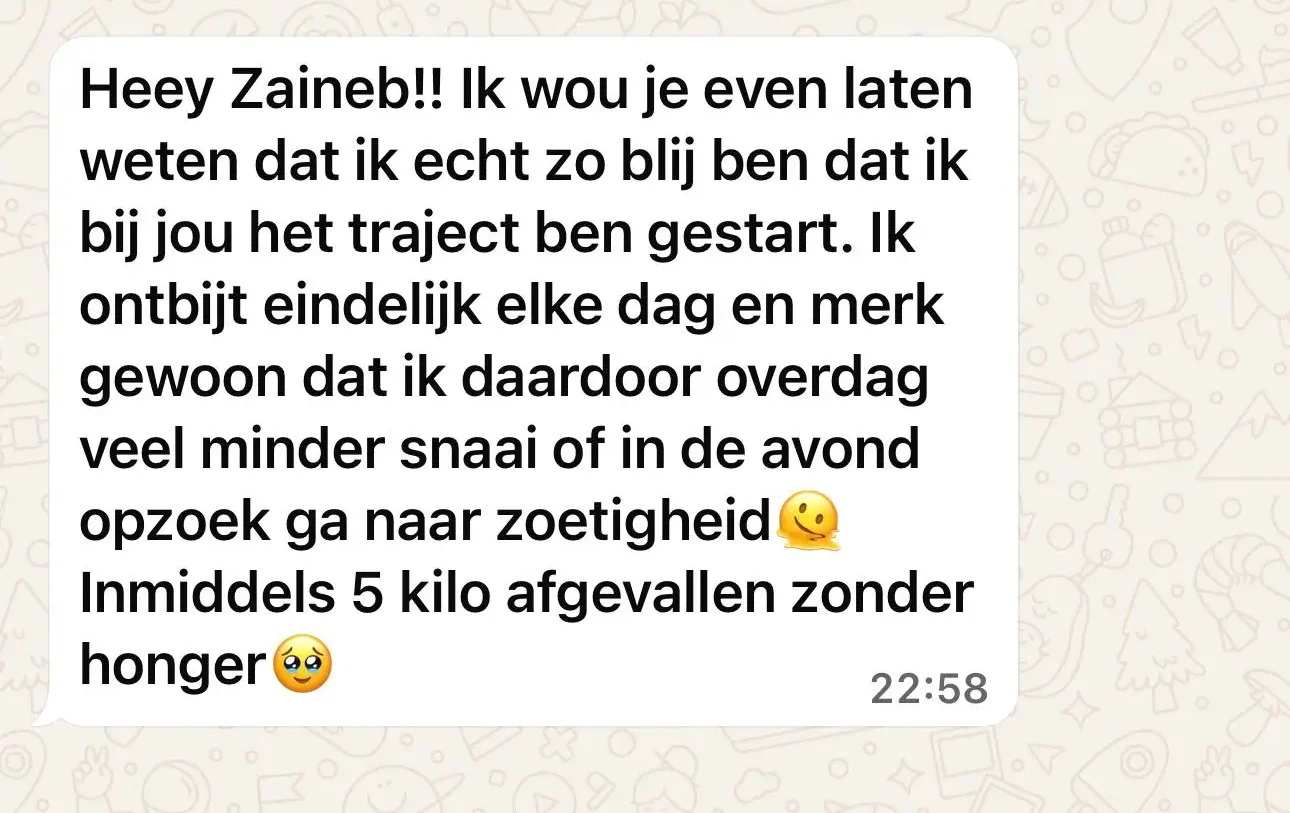 Review2 - leefstijlcoach en orthomoleculair therapeut bij Chrysalis Coaching